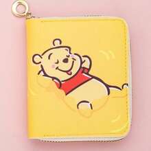 1pc Disney New Bear & Mickey Mouse Short Trifold Wallet Card Holder Coin Purse Multi-Slot Money Clip - Multicolor - View 11