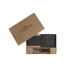 Coach Men's 3 In 1 Wallet Gift Set CW344QBMI5 - Black/Gray CW344QBMI5 - View 12
