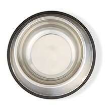 Stainless Steel Pet Bowl With Non-Slip Rubber Ring On The Bottom. Rust-Proof And Easy-To-Clean, Suitable For Feeding Cats And Dogs. - 946ml - View 2