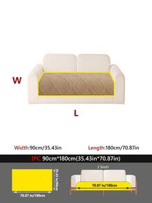 1PC Soft Cotton Velvet Skin-Friendly Warm All-Season Universal Non-Slip Sofa Cushion, Decorative Protective Cover Seat Pad For 1-4 Seater Sofas, Machine-Washable - Multicolor - View 19
