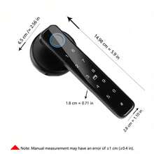 4-In-1 Household Fingerprint Password Lock, Smart Electronic Door Lock Easy Installation No Drilling, Touch Panel Auto Lock - Black - View 4