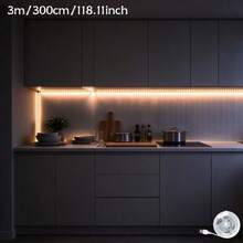 Warm White/White LED Light Strip, 1m/2m/3 Meters/5m/10m USB LED Light Bar, 5V White/Warm White LED Light With Button, Flexible USB Light, Adhesive And Cuttable, For TV Backlight, Home Decor, Bedroom, Cabinet, Kitchen, DIY Lighting - White - View 17