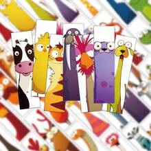 30pcs Funny Animal Bookmarks, Cute Cartoon Creative Vivid Image Paper Multifunctional Book Reading Cards, Marker Cards, DIY Message Cards - A - View 2