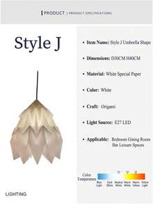 1pc Modern Minimalist Creative Foldable Pendant Light Shade, (Shade Only, No Power Supply) Round Pendant Light Shade, Suitable For Living Room, Bedroom And Dining Room Ceiling Decoration, Foldable Pendant Light Shade, Home Decor Suitable Pendant Light - Compatible With E14, E26, E27 Various Light Fixtures Replacement. (Light Fixture Not Included), Soft Ceiling, Light (Shade Only), Sunset Lamp, Dining Table Centerpiece, Paper Lantern, Ramadan Decoration, Holiday Accessory - A - View 10