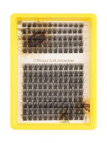 168 High-Quality Cluster Grafted Eyelashes, D Curl, Fluffy & Soft, 3D ...