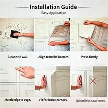 51Pcs Sculptural Relief Wall & Ceiling Tiles, Raised Embossed Texture, Self-Adhesive Lightweight PE Foam, Stain-Resistant Wipeable Surface, Nail-Free Peel & Stick DIY, Dual Application For Wall & Ceiling, Creates Subtle Light & Shadow Dimension - Grid - View 9