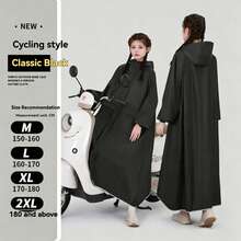 Upgraded Full Body Waterproof Raincoat, High Density Windproof Breathable Long Rain Cape, Suitable For Electric Bike Riding, Outdoor Camping, Hiking, Unisex Loose One-Piece Rain Gear - Upgraded Version - View 12