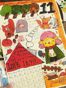 2027 Cute And Playful Children's Artwork Calendar, Daily Plan Check-In Monthly Calendar, Home Decoration Decorative Item, Gift Item - View 7