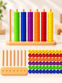 Children's Fun Color Matching Beaded Board Game, Bead Matching Focus Training Educational Toy, Color Matching Beaded Toy, Children's Focus And Logical Thinking Training Parent-Child Interactive Board Game Educational Toy, Children's Bead Matching Game Hand-Eye Coordination - Multicolor - View 10