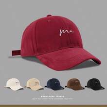 Japanese Minimalist Baseball Cap For Women, Large Head Circumference, Soft Top, Oversized Deep Duck Bill Hat, Korean Style Versatile Couple Sun Hat - Multicolor - View 1