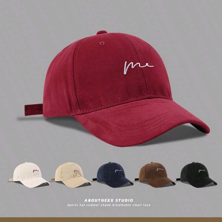Japanese Minimalist Baseball Cap For Women, Large Head Circumference, Soft Top, Oversized Deep Duck Bill Hat, Korean Style Versatile Couple Sun Hat - Multicolor - View 1