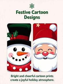 Customized Christmas Couplets, Customizable Text Vertical Christmas Door Couplets, Customizable Christmas Hanging Couplets, Suitable For Porch, Home, Holiday Party Decoration, Christmas Special Edition! - Multicolor - View 9