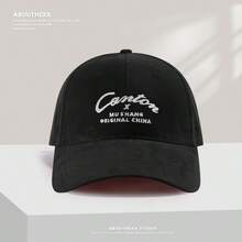 Large Head Circumference Baseball Cap Women Deep Crown Face-Slimming Brushed Cotton Baseball Cap Korean Style Wide Brim Hat Men - Multicolor - View 9