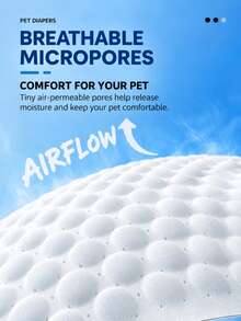 Universal Pet Diapers, Suitable For Dogs And Cats, Super Absorbent Disposable Puppy Diapers, Leak-Proof And Breathable, Suitable For Female Dogs In Heat, Male Dog Marking, Dogs In Heat, Senior Pets, Excitement Urination And Travel - M - View 3
