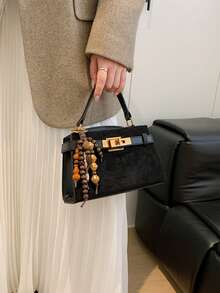 Fashion Commuter Bag, Luxury Women's Bag, Exquisite Crossbody Handbag, High-End Versatile, Suitable For Work - Black - View 8