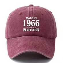 1pc Vintage 1966 Printed Baseball Cap, American Street Style Soft Crown Hat, Digital Street Polyester Fiber Printed Windproof Warm UV-Protection Decorative Baseball Hat For All Seasons - Multi-color - View 10
