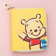 1pc Disney New Bear & Mickey Mouse Short Trifold Wallet Card Holder Coin Purse Multi-Slot Money Clip - Multicolor - View 13