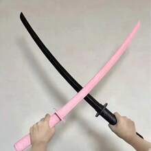 1pc Foam Samurai Sword Cosplay Prop, Realistic Sword, Suitable For Costume Party Role Play Decoration, Performance Accessory, Gift For Teenagers And Adults - Multicolor - View 2