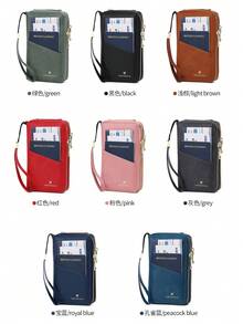 FOREVER MIYIN RFID Blocking Passport Cover, Zip Wristlet Travel Wallet, Phone Pocket, Multi Card & SD Slots, Pen Holder, ID Window, Large Capacity Travel Essential - Multicolor - View 10