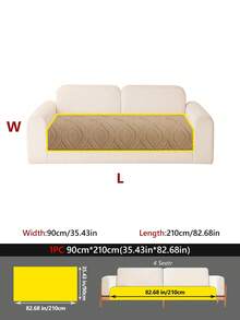 1PC Soft Cotton Velvet Skin-Friendly Warm All-Season Universal Non-Slip Sofa Cushion, Decorative Protective Cover Seat Pad For 1-4 Seater Sofas, Machine-Washable - Multicolor - View 18
