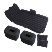 1 Set Thickened Inflatable Car Seat Cushion, Includes 1 Support Pad And 2 Inflatable Pillows, Portable Inflatable Sleeping Bed, Suitable For Vacation Road Trips, Family Outings And Camping In Cars Or SUVs - Classic Black - View 10