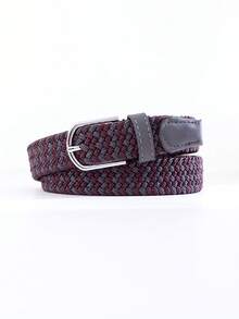 1pc Elastic Woven Belt, Vintage Women's No-Hole Quick-Dry Waist Belt, Suitable For Jeans And Dresses - Woven Canvas - View 18