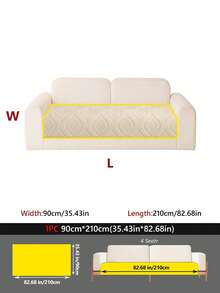 1PC Soft Cotton Velvet Skin-Friendly Warm All-Season Universal Non-Slip Sofa Cushion, Decorative Protective Cover Seat Pad For 1-4 Seater Sofas, Machine-Washable - Multicolor - View 14