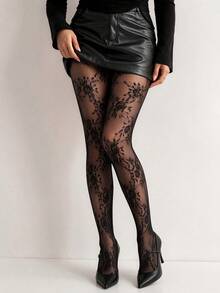 3pcs/Set Women's Lace Sheer Fishnet Leggings Set, Sexy Elegant Comfortable Daily Work Party Socks - Multicolor - View 7