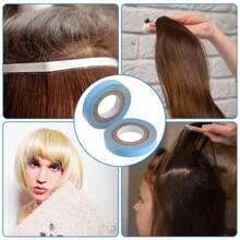 Pita Rambut Tahan Air Perekat Dua Sisi Kuat (Lebar 0,8 cm) dengan 6 buah Jaring Renda untuk Pembuatan Wig, Pita Wig Perekat Tahan Lama untuk Wig/Ekstensi Rambut, Aksesoris Wig Rambut. - View 8