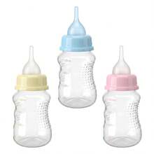 120ml Dual Nipple Cloud Arc Anti-Slip Pet Feeding Bottle With Anti-Choke Silicone Nipple For Kitten Feeding - 120ml - View 5