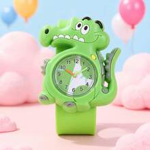 1pc/Set Adorable Realistic Rabbit Arabic Numeral Dial 3D Big Ear Rabbit Slap Watch, Suitable For Birthday Gift, Back To School, Summer Vacation Gift, Halloween Gift - White - View 12