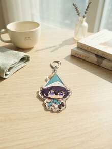 1pc/6pcs Witch Hat Atelier Acrylic Keychain, Square Pendant, Lightweight Backpack Key Charm, Fantasy Art Style Key Accessory, Suitable For Manga Lovers, Teenagers Collection And Gifts - Multicolor - View 10
