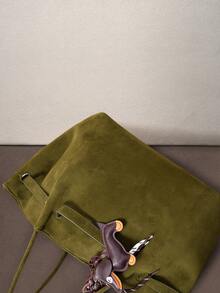 Hatastic 2026 New Vintage Elegant Large Capacity Tote/Shoulder Bag, Christmas Gift - Dark Green - View 5
