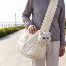 Cat Carrier Bag, Autumn/Winter Minimalist Portable One Shoulder Crossbody Pet Bag For Cats And Small Dogs, Hands-Free Pet Travel Essential, Perfect Gift For Pet-Owning Family And Friends - Multicolor - View 1