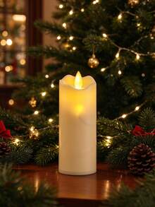 1pc Holiday Atmosphere Hot-Selling Wobble Head LED Electronic Candle - Ivory White, Plastic Pillar Candle, Electronic Candle, Tea Light, Holiday Decoration, Party And Home Gift With Battery, Holiday Valentine's Day Home Decor Suitable For Multiple Occasions - Bobblehead Ambient Light - View 15