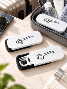 1/3pcs Reusable Portable Floss Picks Travel Storage Box, Floss Storage, Convenient To Carry, Suitable For Travel, Picnic Use. Compact Sliding Lid Toothpick Box, Lightweight Travel Storage Box, Fits In Pocket, Handbag, Suitable For Office And Daily Use. Suitable For Halloween, Christmas Holiday Floss Storage, Also Suitable As Surprise Gift For Friends, Relatives. - A - View 10