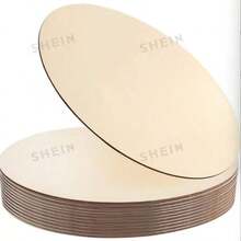 Wood Circles For Crafts, Unfinished Wooden Plywood Discs For DIY Crafts, - A - View 6
