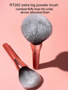 Real Techniques Extra Big Powder Brush For Makeup - Hot Pink - View 4