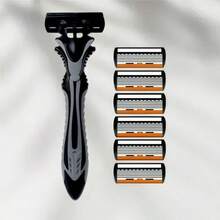 6-Blade Razor, Designed For Ultimate Shaving Experience. Equipped With Replaceable Blades, Non-Slip Handle And Progressive Layered Blades, Able To Reach Deep Into Hair Follicles For Precise Hair Removal. - Multicolor - View 13