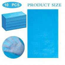 10pcs Disposable Waterproof Massage Bed Sheets Non-Woven Fabric SPA Bed Cover (Blue) - Baby Blue - View 2