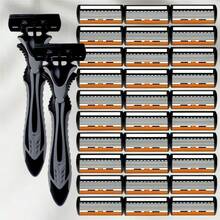 6-Blade Razor, Designed For Ultimate Shaving Experience. Equipped With Replaceable Blades, Non-Slip Handle And Progressive Layered Blades, Able To Reach Deep Into Hair Follicles For Precise Hair Removal. - Multicolor - View 10
