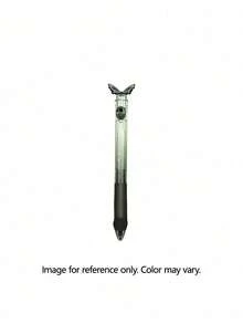 Butterfly Button Neutral Pen Creative Gradient Color Barrel 0.5 Black Highly Attractive Water-Based Pen For Exam Practice, Student Supplies, Office Supplies - Multicolor - View 12