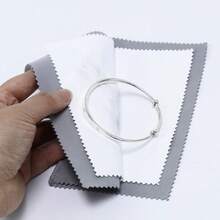Silver Jewelry Polishing Cleaning Cloth, 4-Layer Double-Sided Cleaning Cloth, Suitable For Gold, Silver, Platinum Jewelry, Long-Lasting Jewelry Shine! - Jewelry Cleaning Cloth - View 2