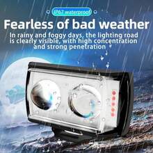 1pc Motorcycle LED Light Auxiliary Driving Fog Lights Spotlights 6 Model LED Headlights Bulbs Motorcycles Projector Lens Hi/Low Beam Work Spot Light - A - View 4