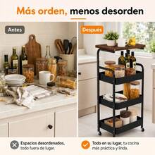 Storage Islands & Carts - Black - View 11