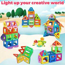 10/26/35pcs Medium 2S Transparent Magnetic Blocks, Transparent Magnetic Tiles, Suitable For DIY 3D Scene Construction, Can Be Freely Assembled And Stacked, Enhances Children's Spatial Perception, Suitable For Boys And Girls' Christmas Holiday And Birthday Gifts - Multicolor - View 11