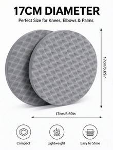 LINGPENG Yoga Knee Pad,Round,2Pcs,Double Sided Non-Slip,TPE,Thickened,Shock Absorbing,Knee Elbow Wrist Palm,Pilates,Plank,Ab Roller,Workout - Multicolor - View 4