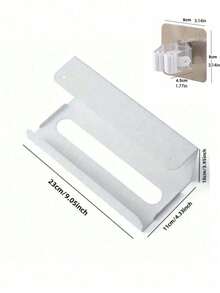 1pc Space-Saving Paper Towel Holder, Kitchen Hanging Paper Towel Box, No-Drill Hanging Paper Towel Holder, Storage Rack, Hanging Napkin Storage Box, Suitable For Cabinets And Drawers, Ideal For Home, Office And Kitchen - Multicolor - View 7