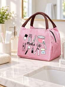 Bow-Shaped Storage Basket/Accessory Tray, Matte Pale Pink; Suitable For Jewelry And Vanity Organization. Bow-Knot Cosmetic Storage Box, For Storing Makeup Tools, Storage Box, Portable Lipstick And Lip Gloss Bag, New Gift Leather Coin Purse, Keychain Pendant, Girls' Heart-Shaped Mini Makeup Mirror, - Multicolor - View 7