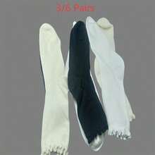 1 Pair/3 Pairs/6 Pairs Thin Ankle Socks With Ruffled Hem, Cute Fresh Women's Socks, Spring/Autumn Style - Multicolor - View 21